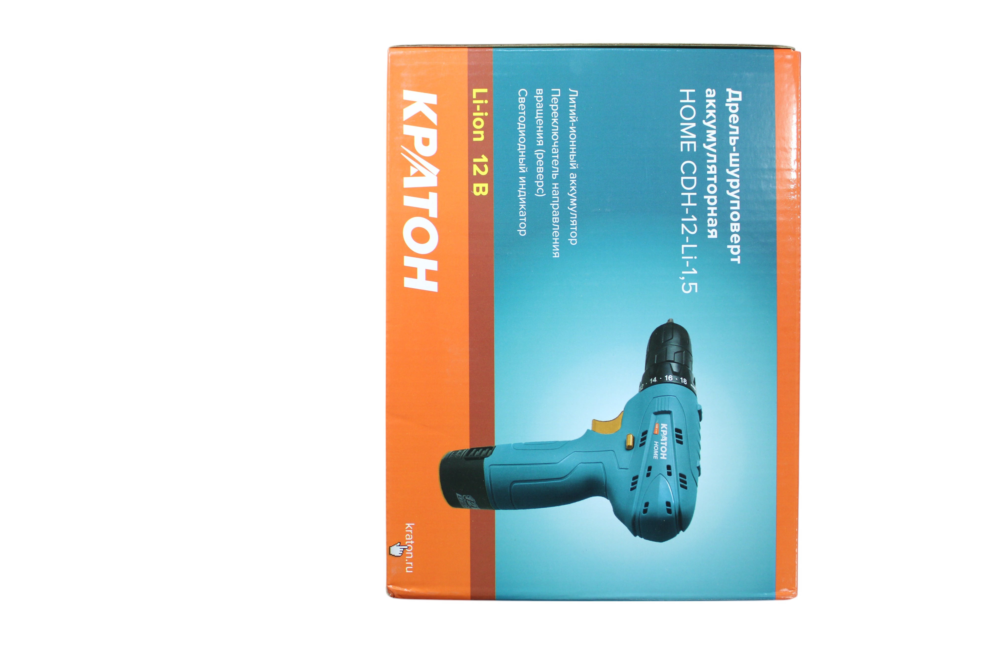 Дрель-шуруповерт аккумуляторная Кратон Home CDH-12-Li-1,5