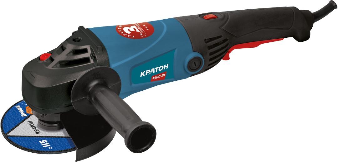 Машина шлифовальная угловая Кратон AMG-1300-150EC