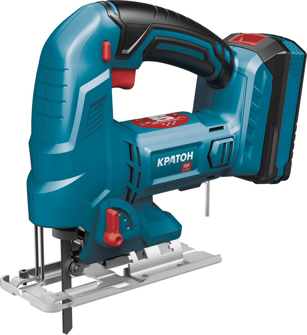 Лобзик аккумуляторный КРАТОН JS18DC-OFA SET (АКБ 2,0А·ч; ЗУ)