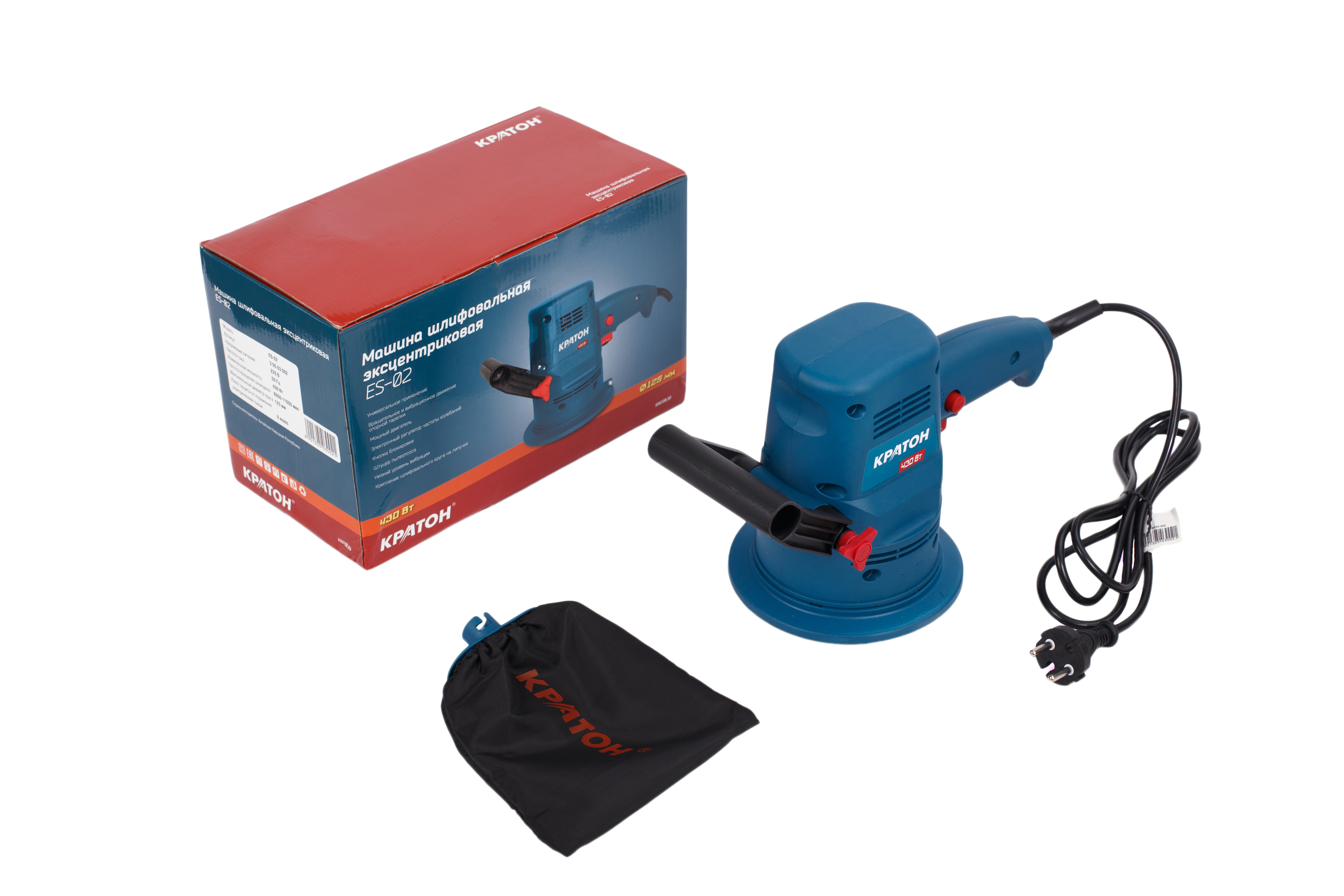 Машина шлифовальная Кратон эксцентриковая ES-02
