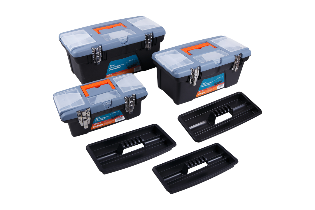Набор ящиков для инструмента пластиковых Кратон ТИП 3