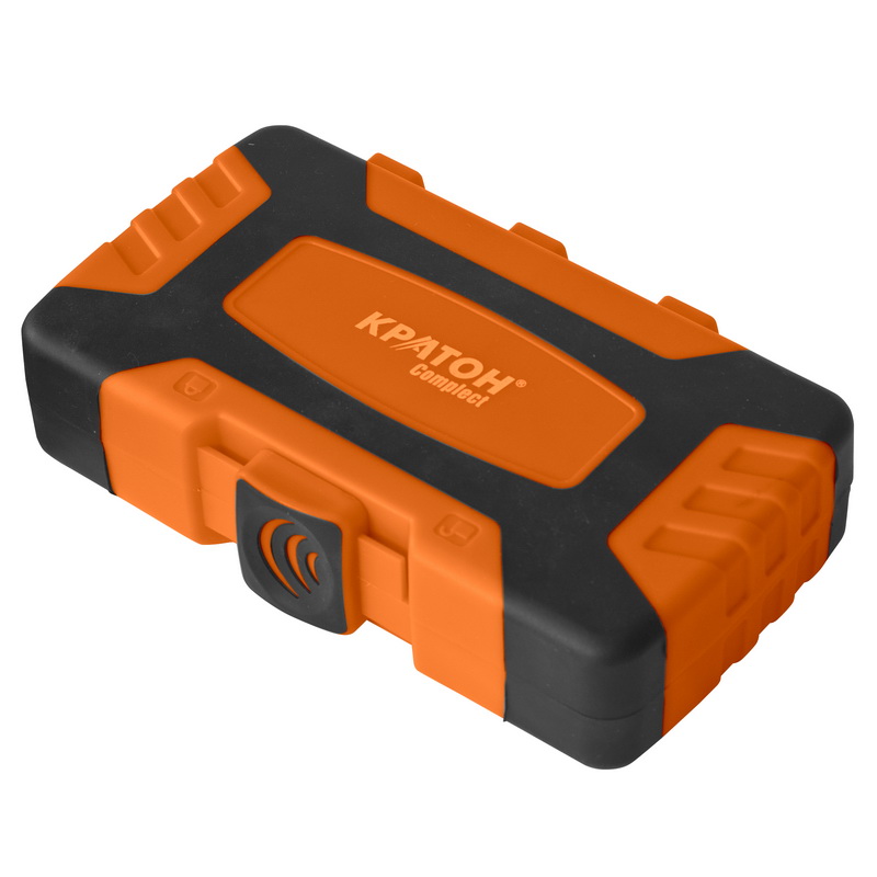 Отвертка-держатель реверсивная с битами и торцевыми головками Кратон Complect SSK-05, 62 пр. в кейсе