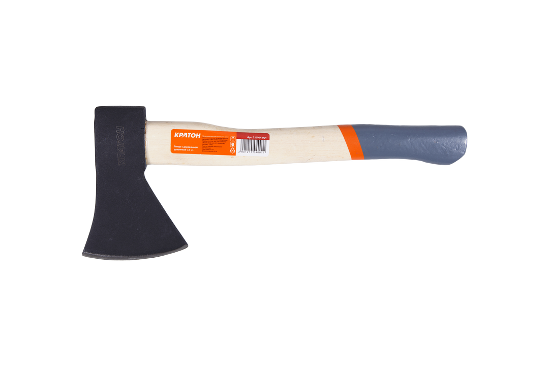 Топор с деревянной рукояткой Кратон 0,8 кг