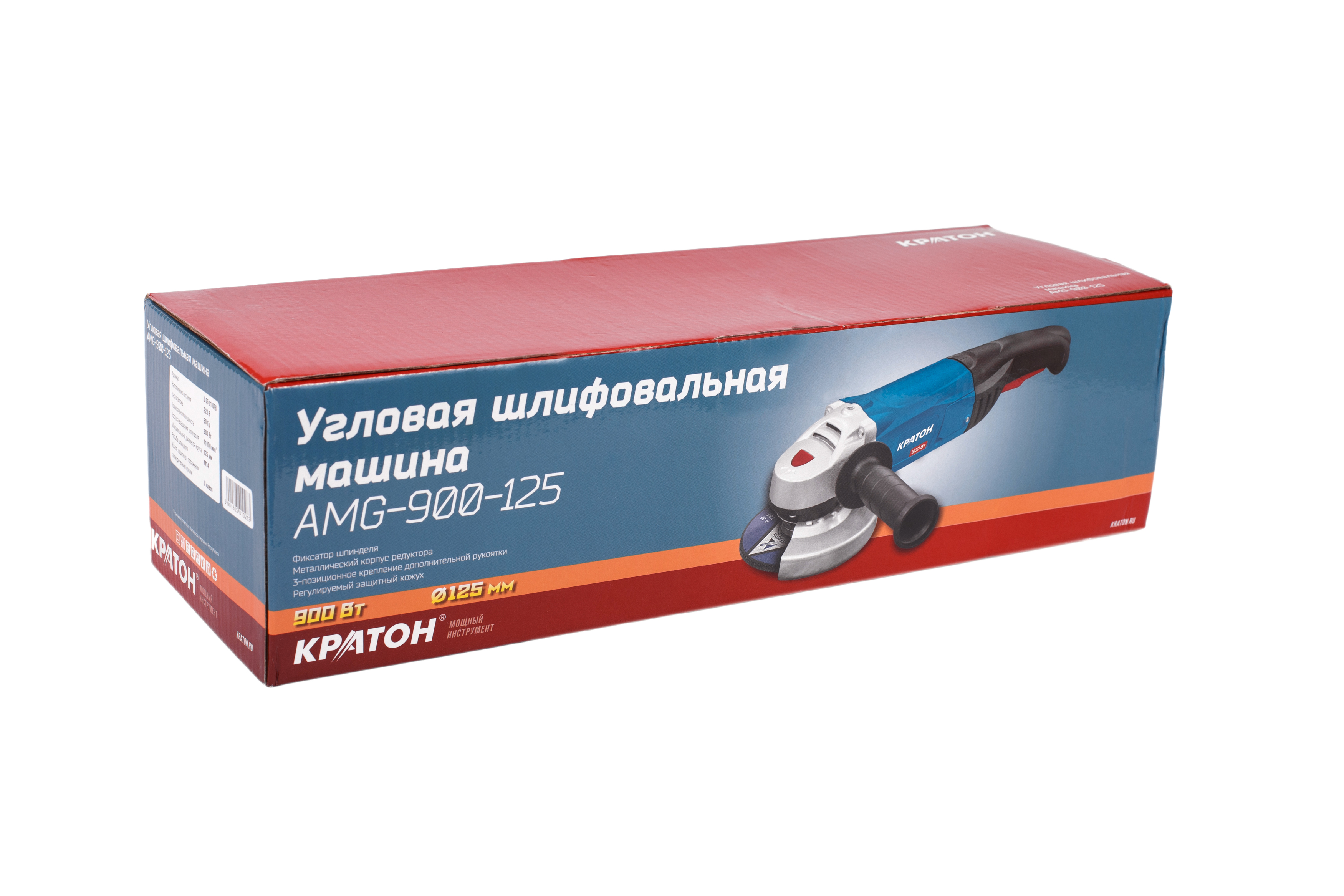 Машина шлифовальная угловая Кратон AMG-900-125