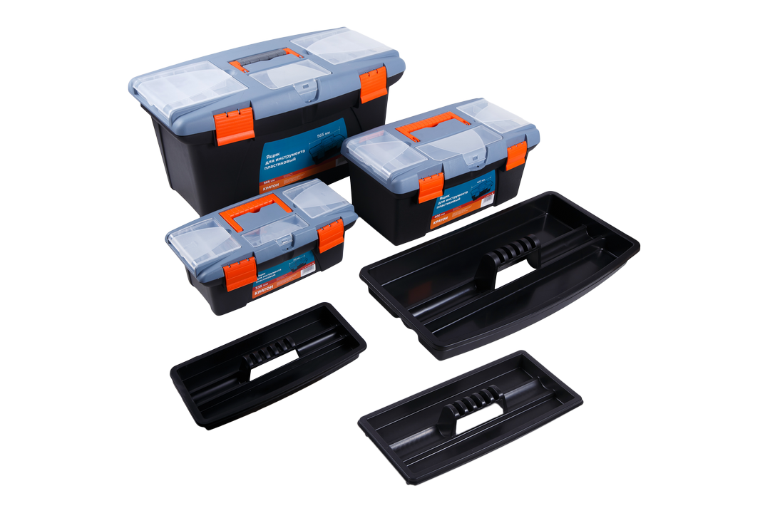 Набор ящиков для инструмента пластиковых Кратон ТИП 2