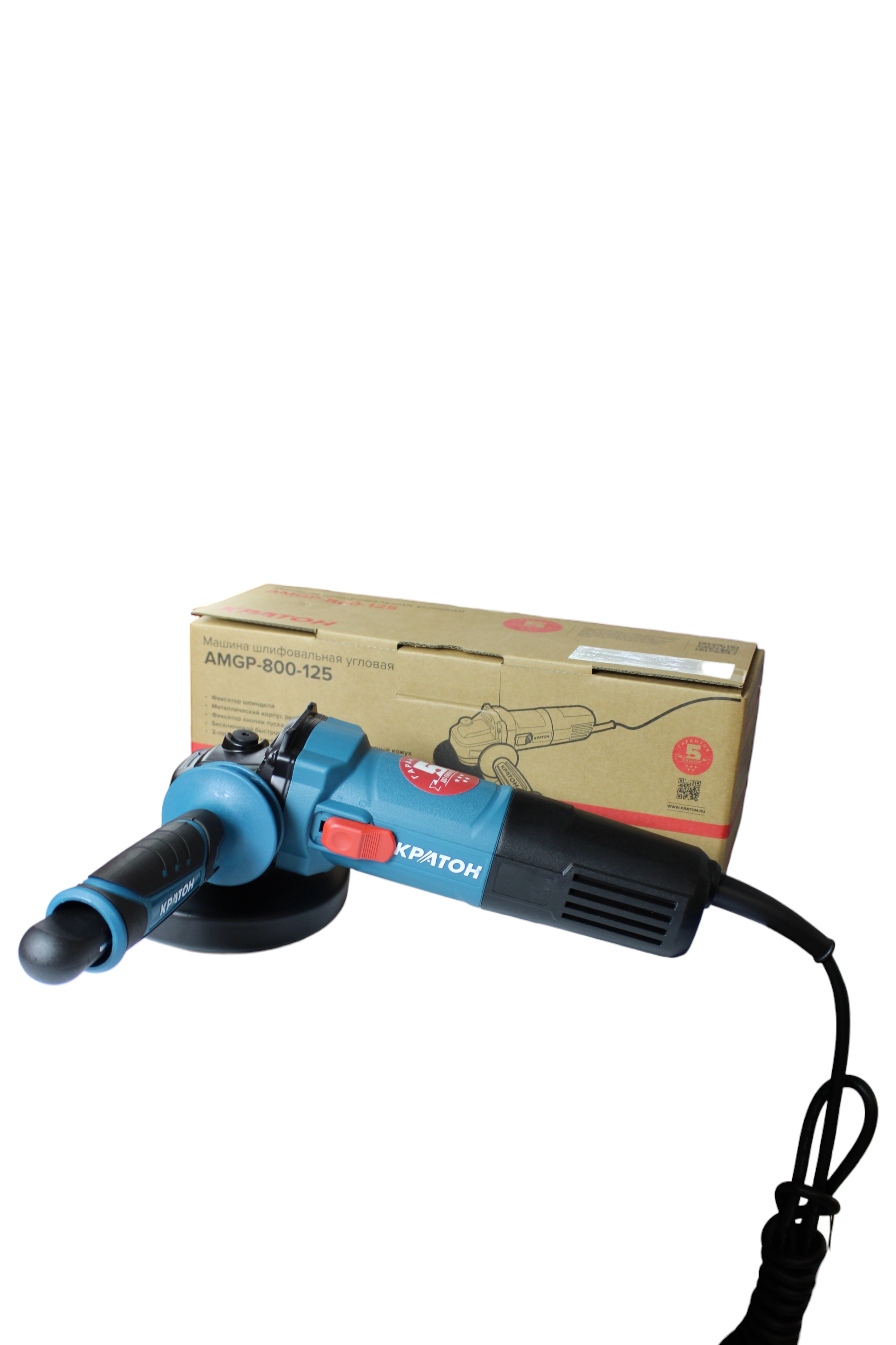 Машина шлифовальная угловая Кратон “Pro Series” AMGP-800-125