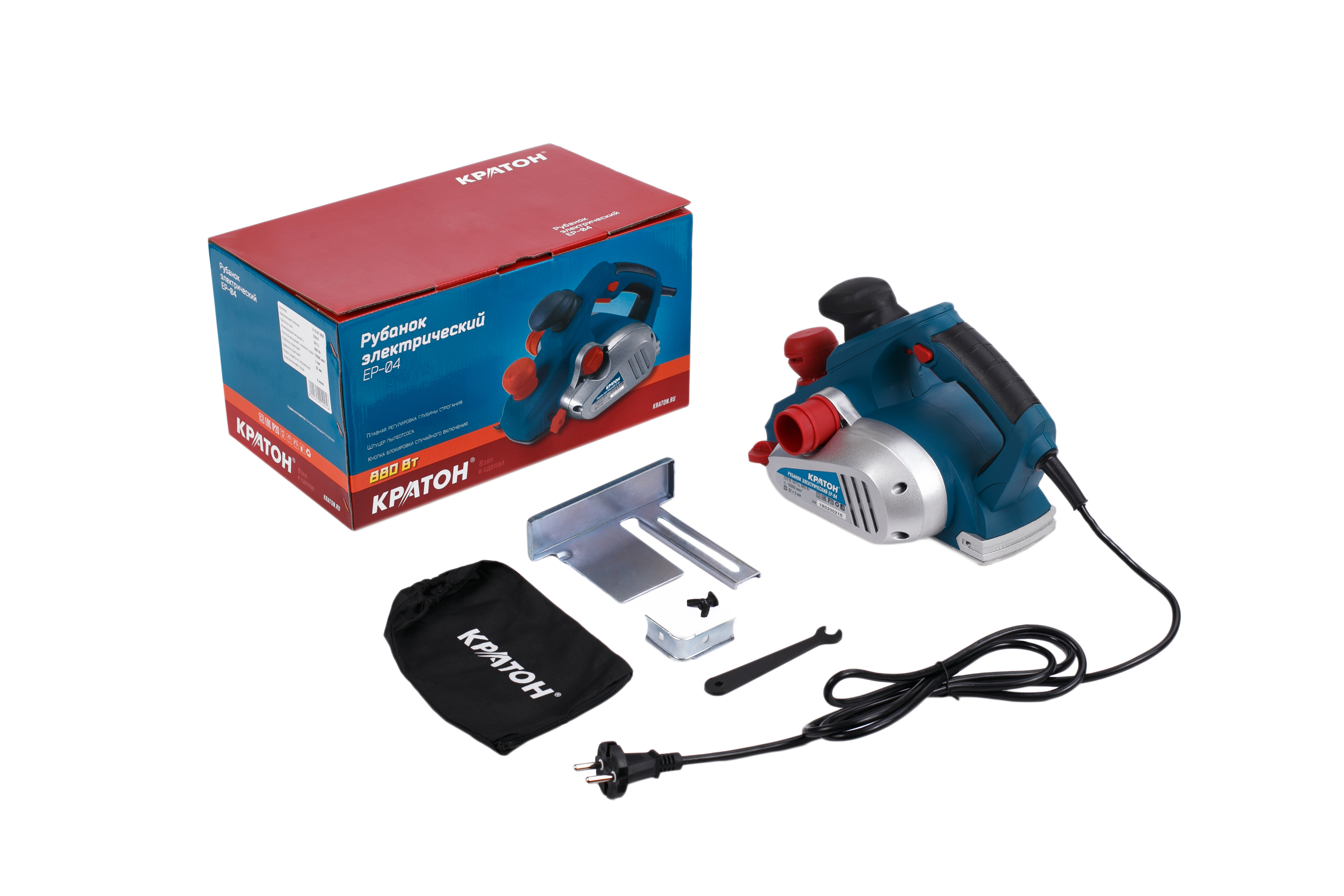 Рубанок Кратон электрический EP-04