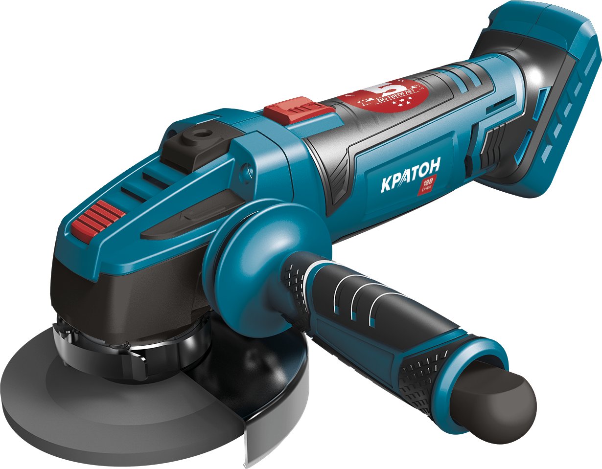 Машина шлифовальная аккумуляторная КРАТОН AG18DC-125-OFA (без АКБ и ЗУ)