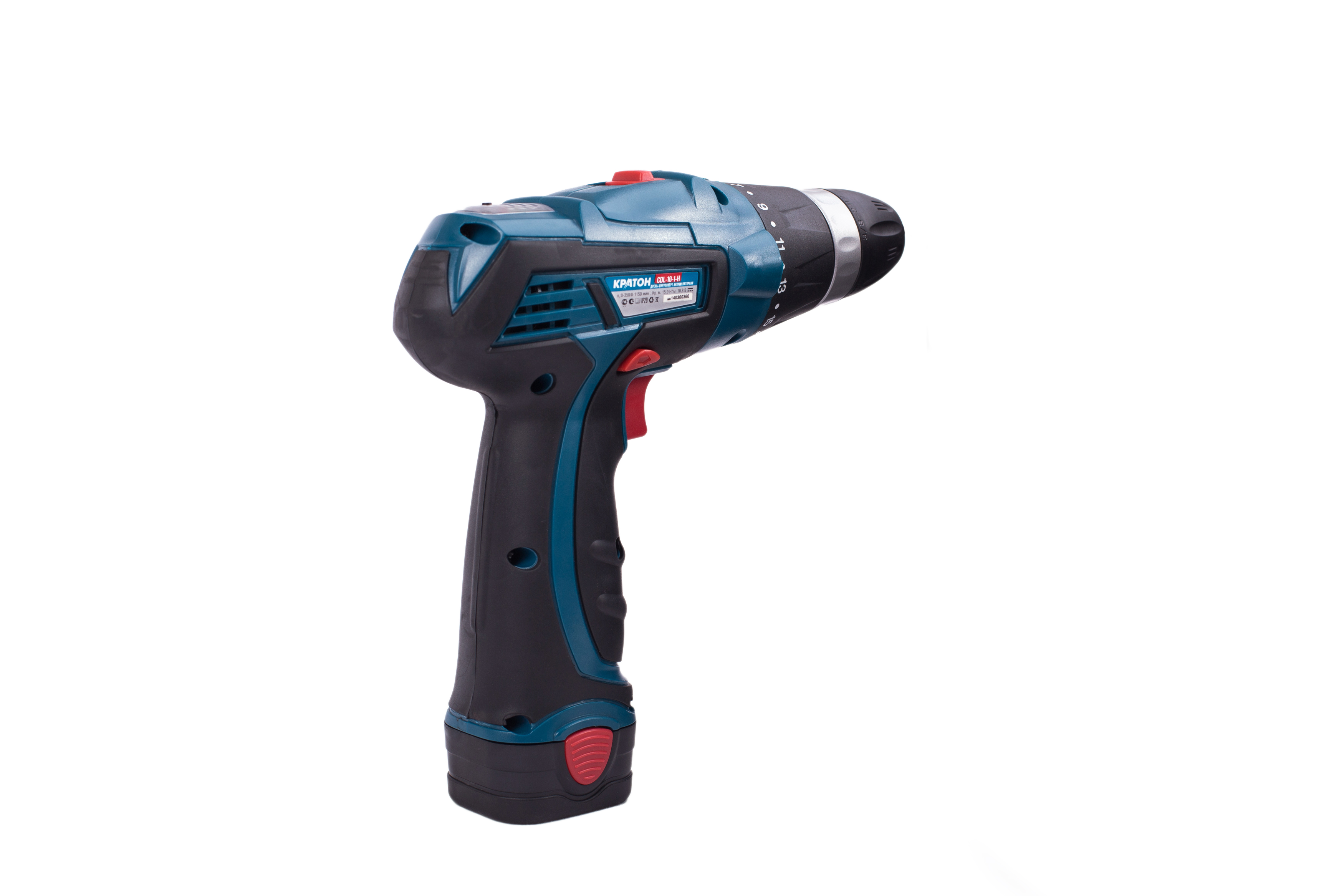 Дрель-шуруповерт аккумуляторная Кратон CDL-10-1-H