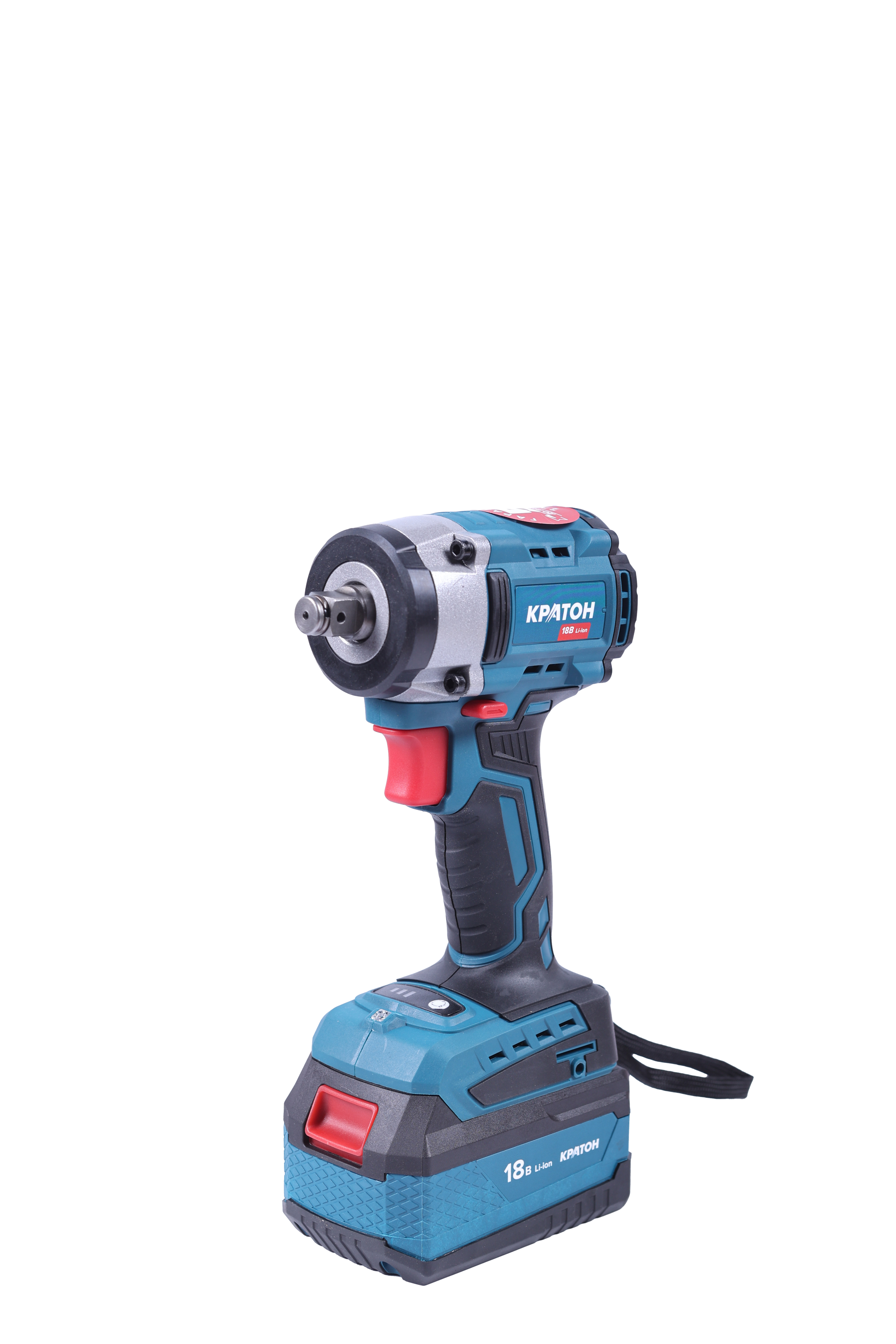 Гайковерт аккумуляторный ударный бесщеточный КРАТОН BIW18CD-400N-OFA SET (АКБ 4,0А·ч; ЗУ + кейс)