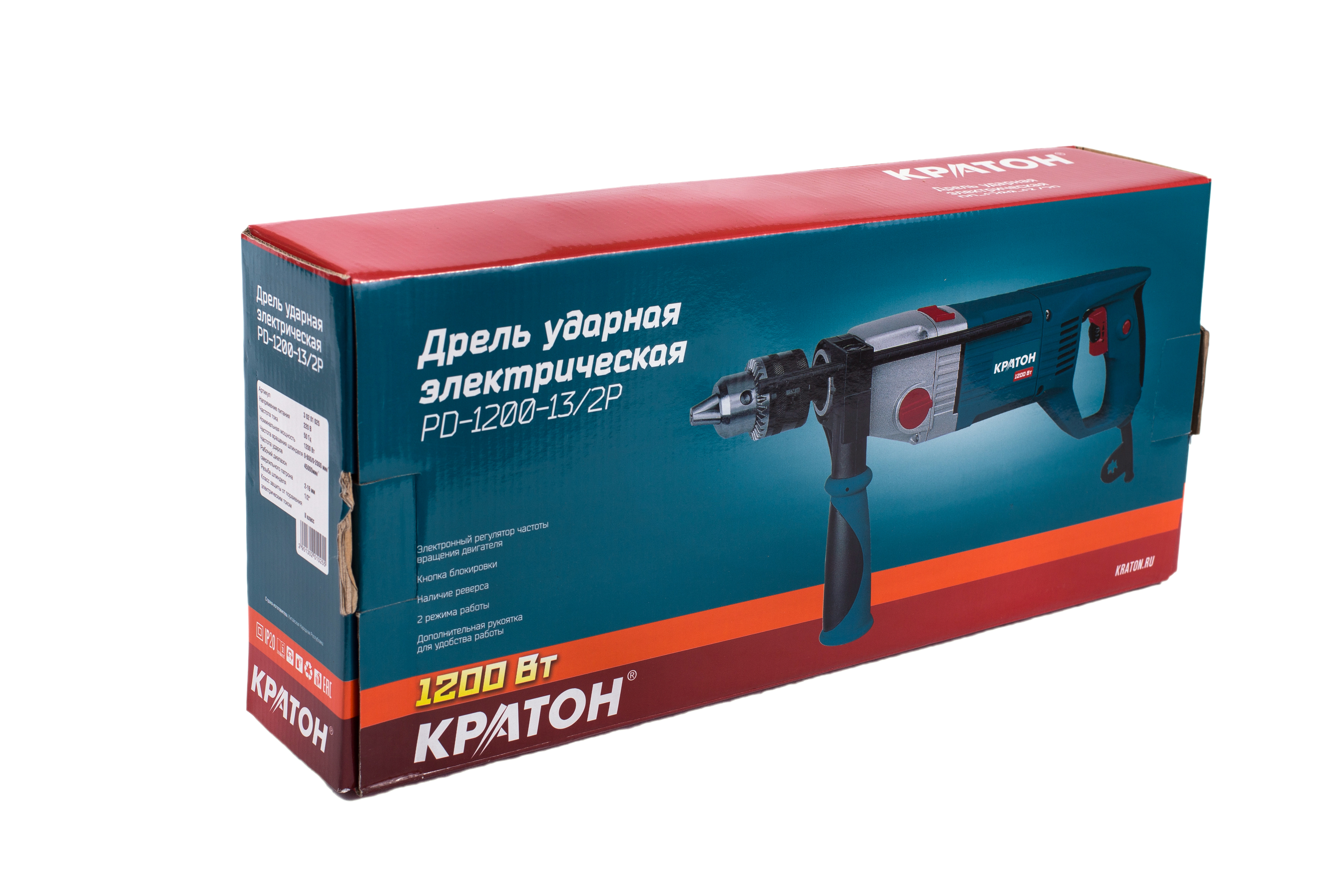 Дрель ударная Кратон PD-1200-13/2P